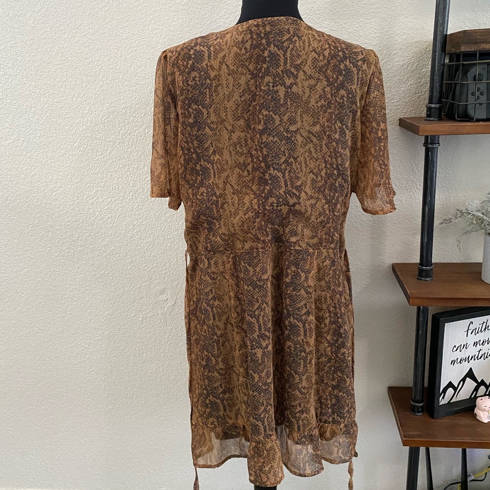 Abercrombie & Fitch Snake Print Flowy Button Down… - image 7